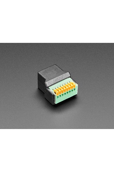 Adafruit RJ-45 Ethernet female socket to spring terminal block adapter