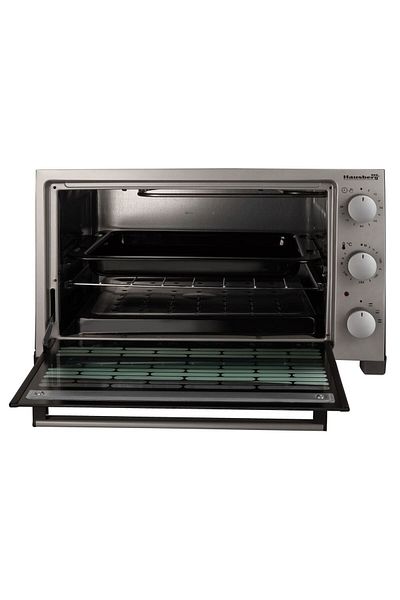 Hausberg Electric Oven Hb 9320, 1420 W, 38 L, Timer, Thermostat, 2 Trays, Gray/black