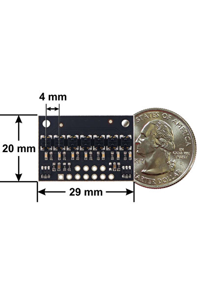 Pololu Digital line sensor bar 7 QTRX-HD-07RC