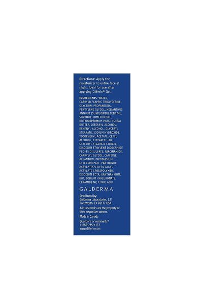Differin Restorative Night Moisturizer with Hyaluronic Acid, 71g