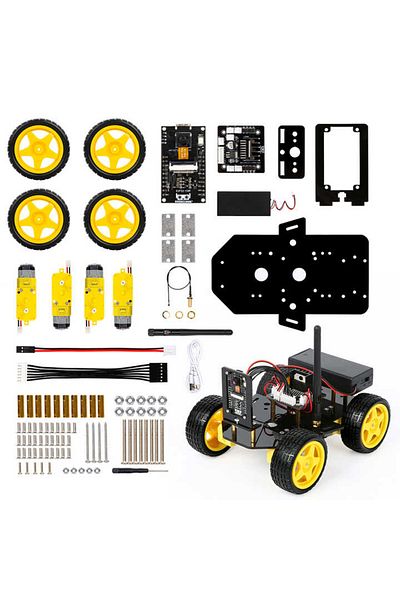 ROBOFUN ESP32 CAM 4WD Robotic Car Kit with WiFi Control