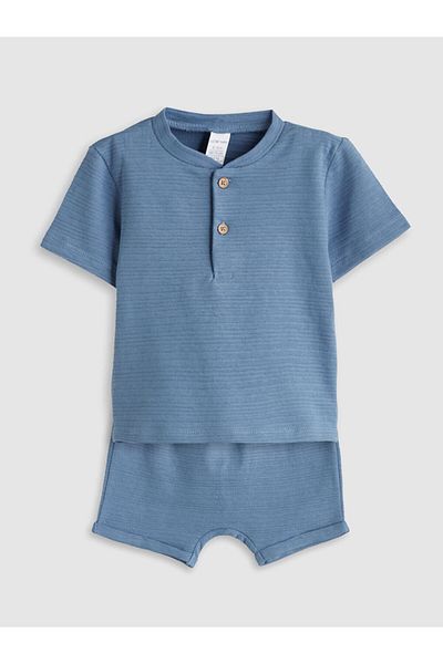 LC Waikiki Basic Baby Boy T-Shirt and Shorts 2-Pack