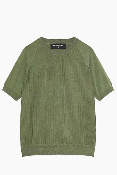 Patrizia Pepe TRICOU CROIALĂ REGULARĂ - PATRIZIA PEPE - M, VERDE