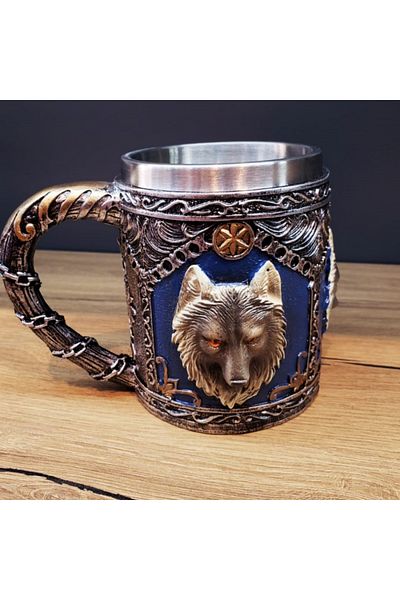 Wolawood Special Production 3D Dimensional Stainless Steel Inner Mug Cup Vip Design Water Coffee Tea Decorative Gift