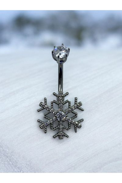 Takayrum Steel Snowflake Navel Piercing