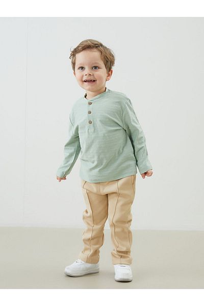 LC Waikiki Judge Collar Baby Boy T-Shirt and Sweatpants Set of 2