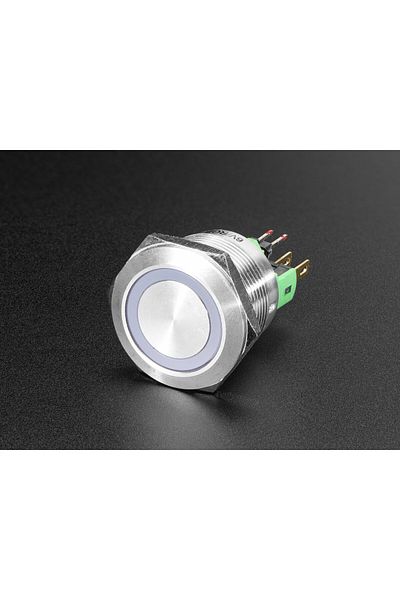 Adafruit Maintenance-free RGB button with weather protection - 22mm 6V