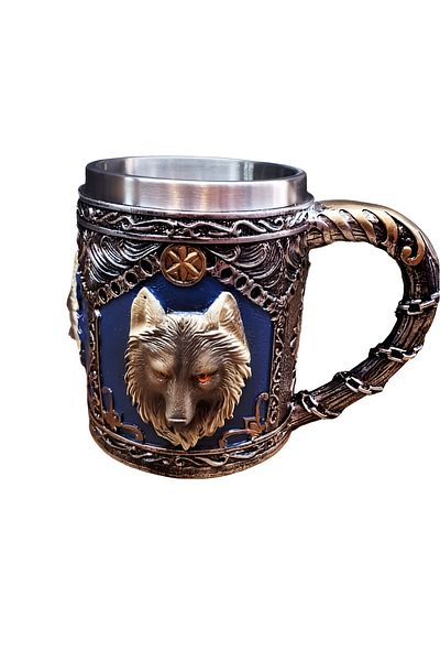 Wolawood Special Production 3D Dimensional Stainless Steel Inner Mug Cup Vip Design Water Coffee Tea Decorative Gift