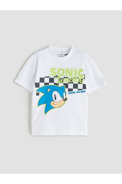 LC Waikiki Sonic Printed Boys' T-Shirt and Shorts 2-Piece