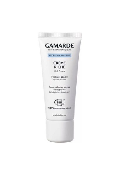 Gamarde Cremă hidratantă pentru față cu acid hialuronic, vegană, pentru toate tipurile de ten, 40 ml