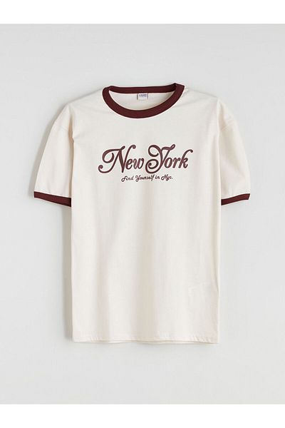 LC Waikiki Lcw Crew Neck Printed Boys' T-Shirt and Shorts