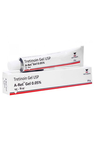 Menarini Gel, A-Ret, Menarini, Anti-Rid, Anti-Acne, Anti-Pete, Tretinoin 0.05%, Tub 20gr