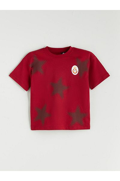 LC Waikiki Red Printed Boy's T-Shirt