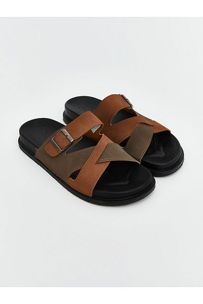 LC Waikiki Suede Look Men's Slippers