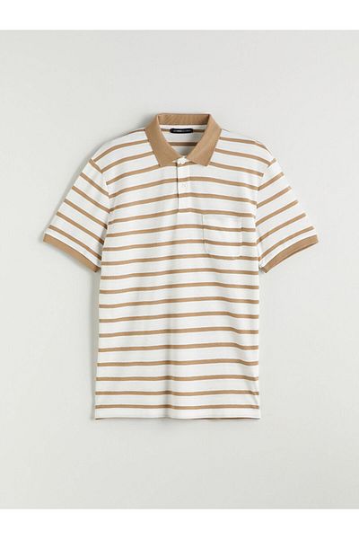 LC Waikiki Polo Neck Striped Men's T-Shirt