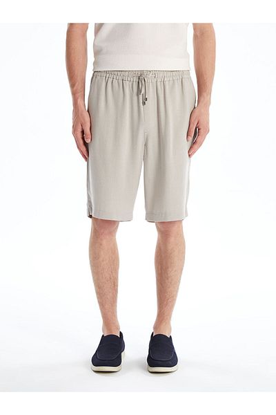LC Waikiki Standard Fit Linen Blended Men's Shorts