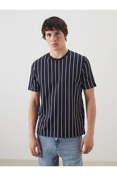 LC Waikiki Crew Neck Striped Men's T-Shirt