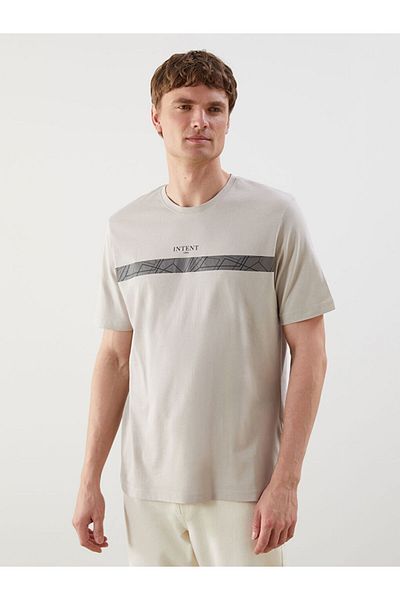 LC Waikiki Crew Neck Printed Combed Cotton Men's T-Shirt