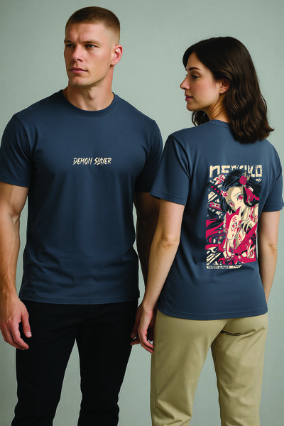 By Caspita Fashion Унисекс тениска с огромен размер и щампа от аниме Lenithra...