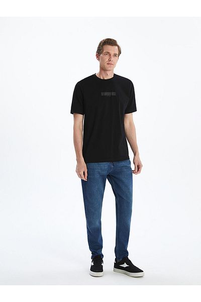 LC Waikiki Crew Neck Printed Combed Cotton Men's T-Shirt