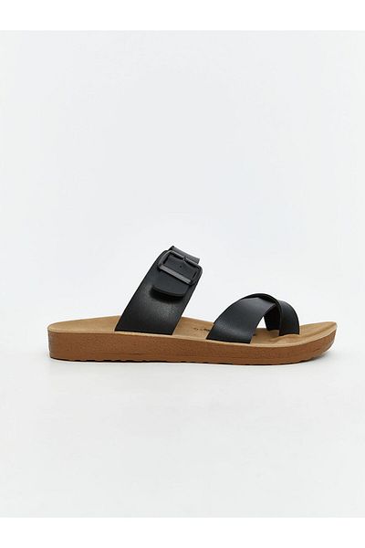 LC Waikiki Ανδρικές παντόφλες New Season Suede Look Cross Strap - S5OR06Z8