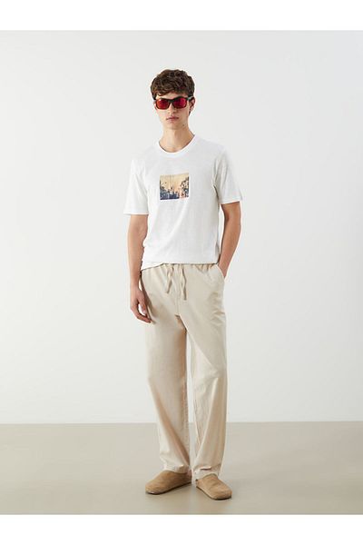 LC Waikiki Ανδρικό Tisort με στάμπα Crew Neck New Season - S5IL88Z8