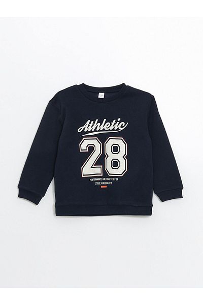 LC Waikiki Text Printed Boy's Thick Sweatshirt