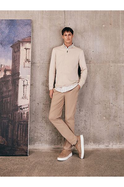 LC Waikiki High Collar Long Sleeve Men's Knitwear Sweater