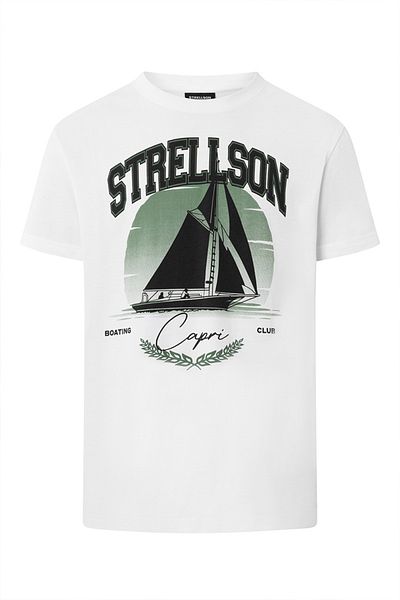 STRELLSON Tricou 11 Santi-r03 - - Alb, M