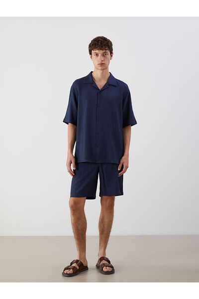 LC Waikiki Ανδρικό σορτς σε άνετη γραμμή σε μπλε ναυτικό χρώμα