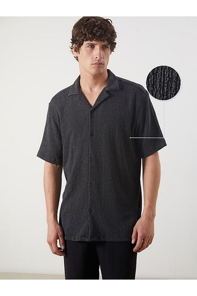 LC Waikiki Regular Fit Short Sleeve Dobby Men's Shirt