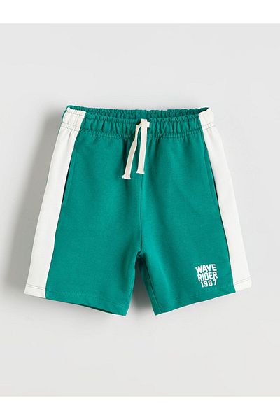 LC Waikiki Elastic Waist Printed Boys Shorts