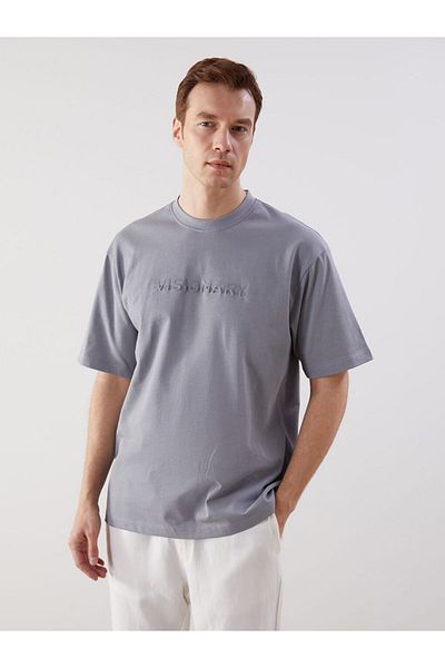 LC Waikiki Crew Neck Printed Combed Cotton Men's T-Shirt