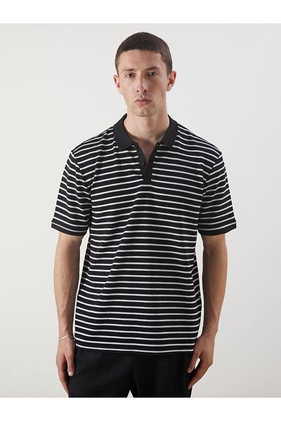 LC Waikiki Polo Neck Striped Men's T-Shirt