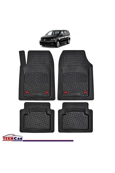 TEAMCAR ® Car Mats Tray Type Compatible with Volkswagen Touran 1T MPV (2003–2015)