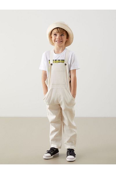 LC Waikiki Square Collar Gabardine Boy's Salopet