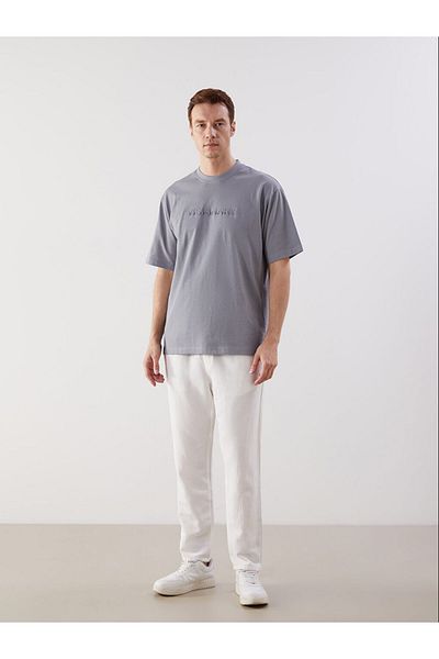LC Waikiki Crew Neck Printed Combed Cotton Men's T-Shirt
