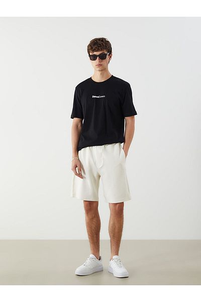 LC Waikiki Crew Neck Printed Combed Cotton Men's T-Shirt