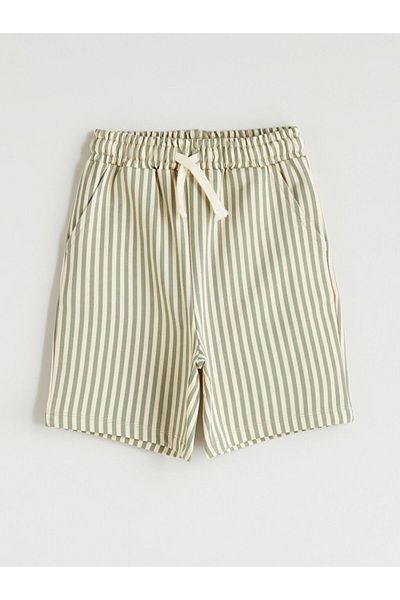 LC Waikiki New Season Elastic Waist Striped Boy's Shorts - S5Pc22Z1