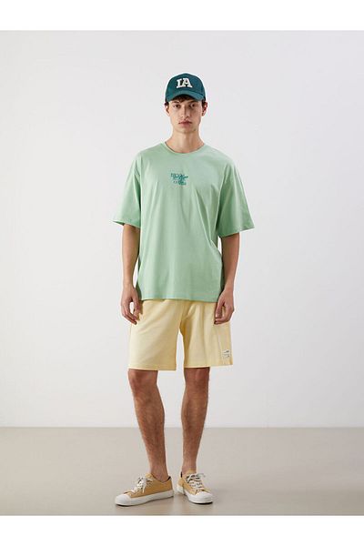 LC Waikiki New Season Crew Neck Printed Combed Cotton Men's T-Shirt - S5Qo75Z8