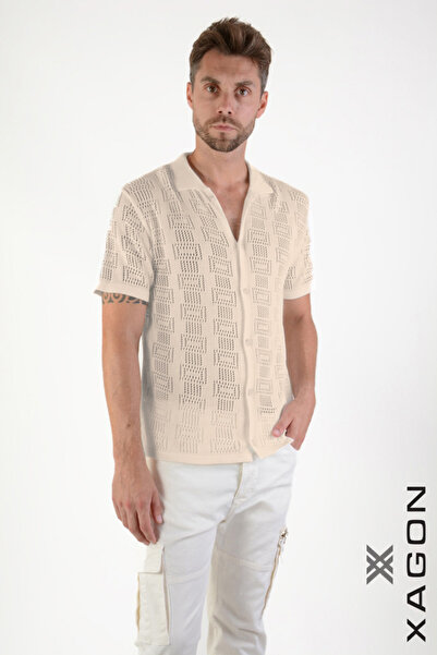 EXAGON TRICOU CROIALĂ REGULARĂ CU PATCH IMPRIMAT - XAGON - BEJ, M