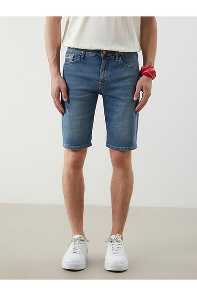 LC Waikiki Men's Super Skinny Fit Jeans Shorts