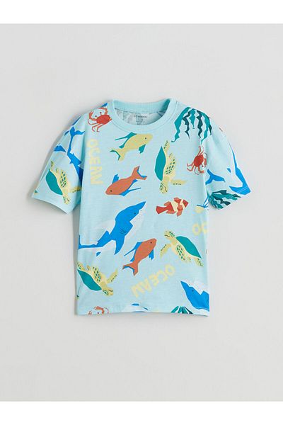 LC Waikiki Crew Neck Printed Boy's T-Shirt