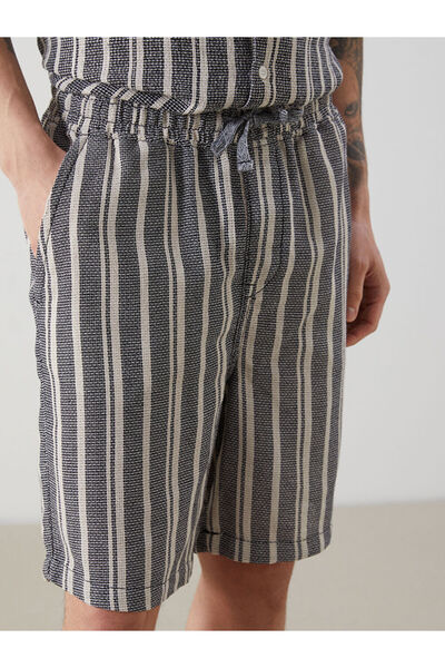 LC Waikiki Ανδρικό σορτς με ρίγες Standard Fit