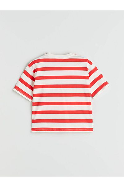 LC Waikiki New Season Crew Neck Striped Boys' T-Shirt - S5Qj17Z1