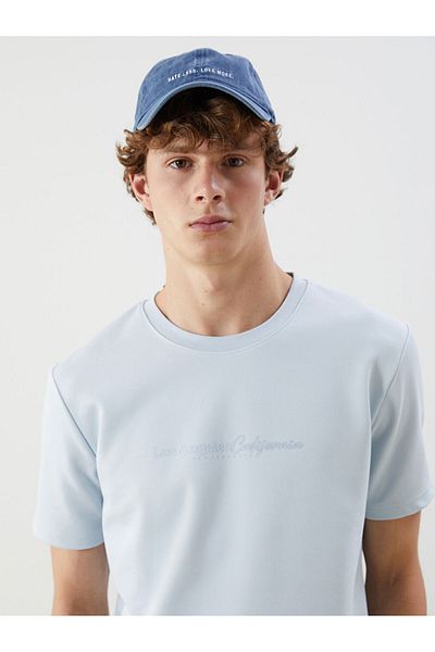 LC Waikiki Tricou pentru bărbați din bumbac pieptănat imprimat cu gât crew de sezon nou - S5IM12Z8