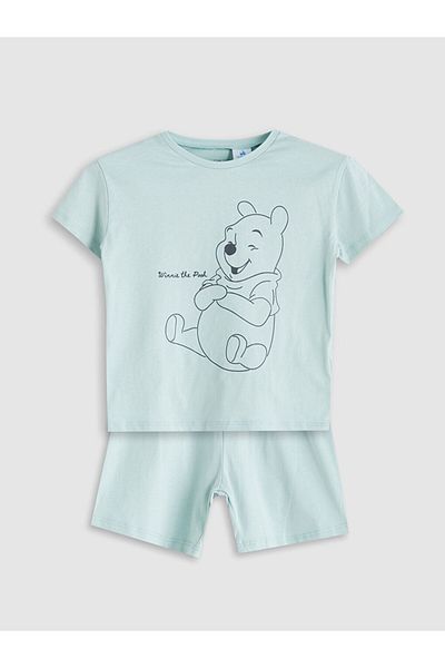 LC Waikiki Lcw Printed Baby Boy T-Shirt and Shorts 2-Piece Fast Fashion