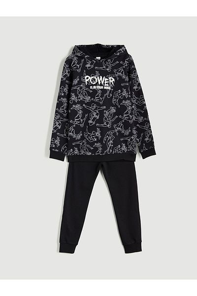 LC Waikiki Hooded Boy's Tracksuit Set