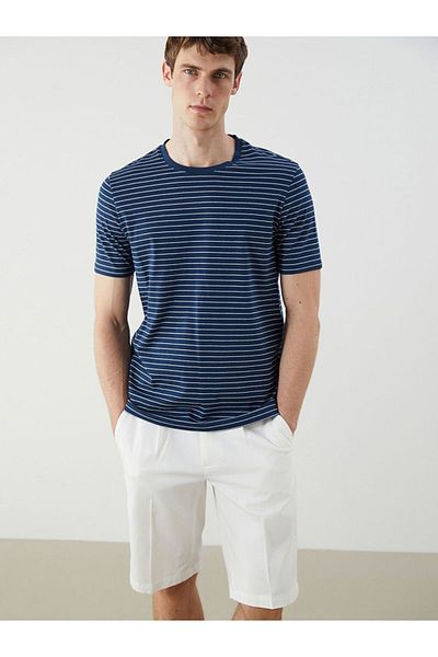 LC Waikiki Crew Neck Striped Men's T-Shirt