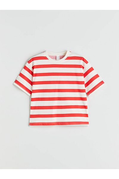 LC Waikiki New Season Crew Neck Striped Boys' T-Shirt - S5Qj17Z1